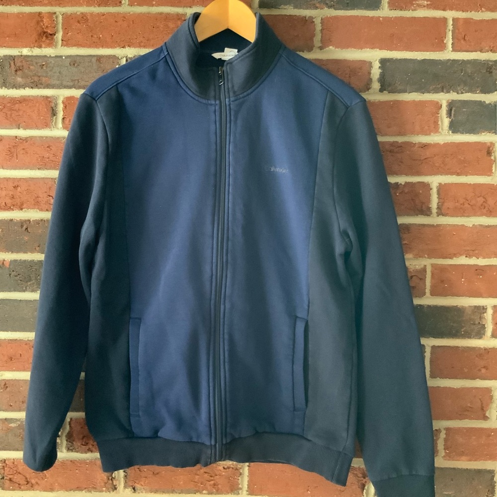Calvin Klein Full zip French terry shirt